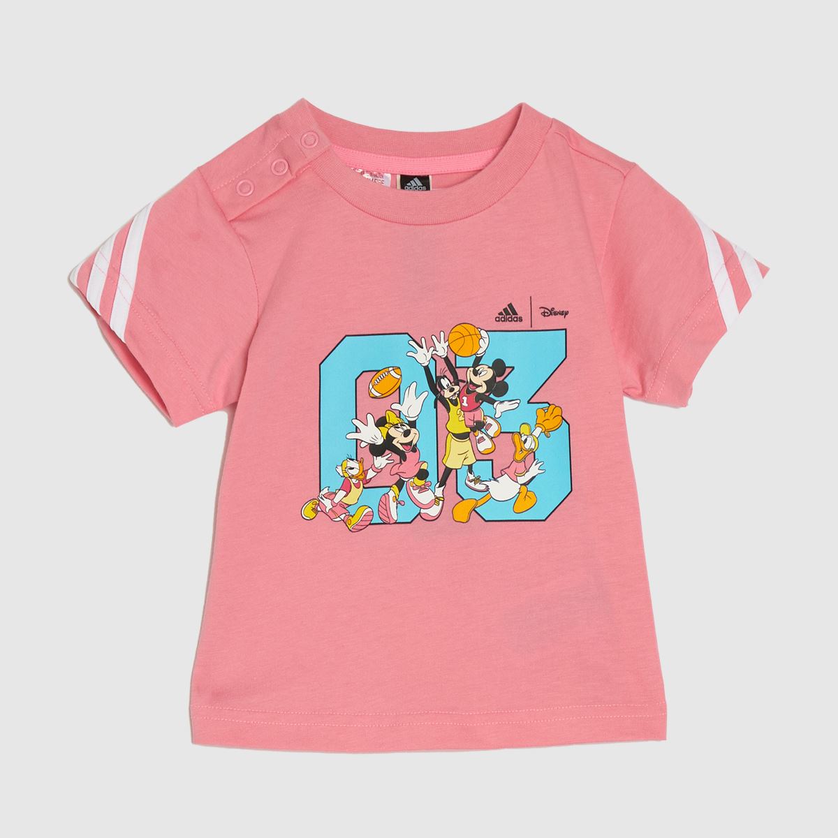 adidas barn – Disney-t-shirt och shorts i rosa
