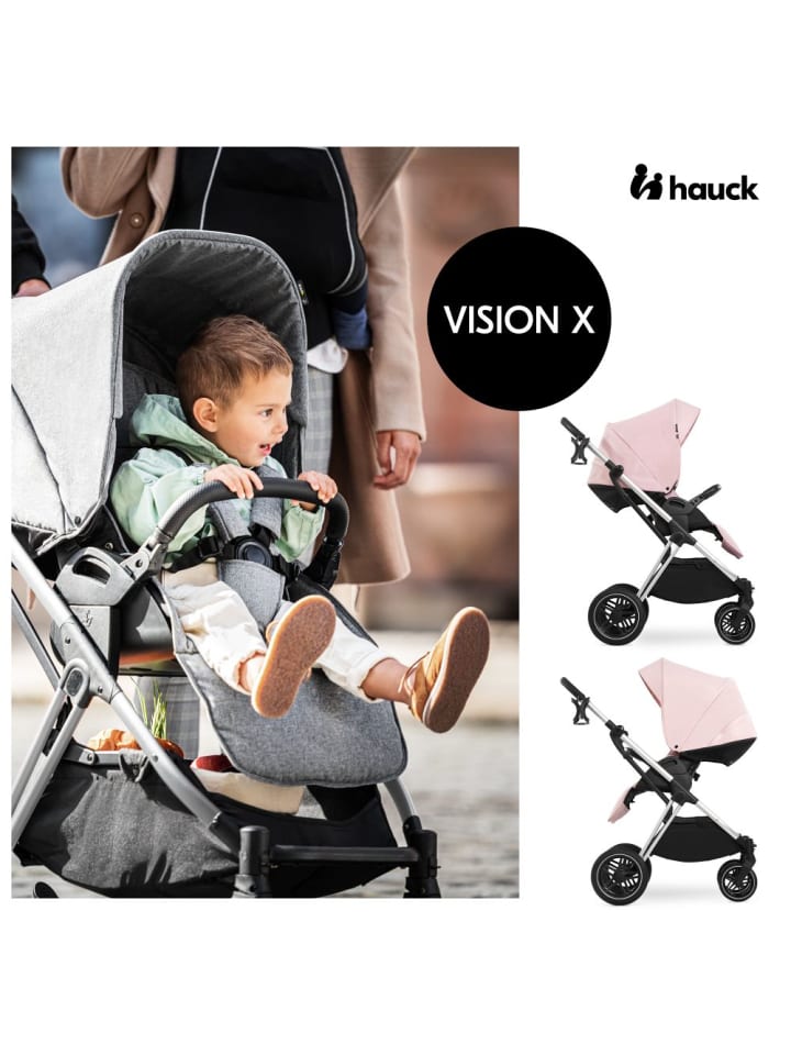 Hauck Buggy & Sportwagen Vision X inkl. XXL Zubehörpaket in rosa günstig kaufen onesize