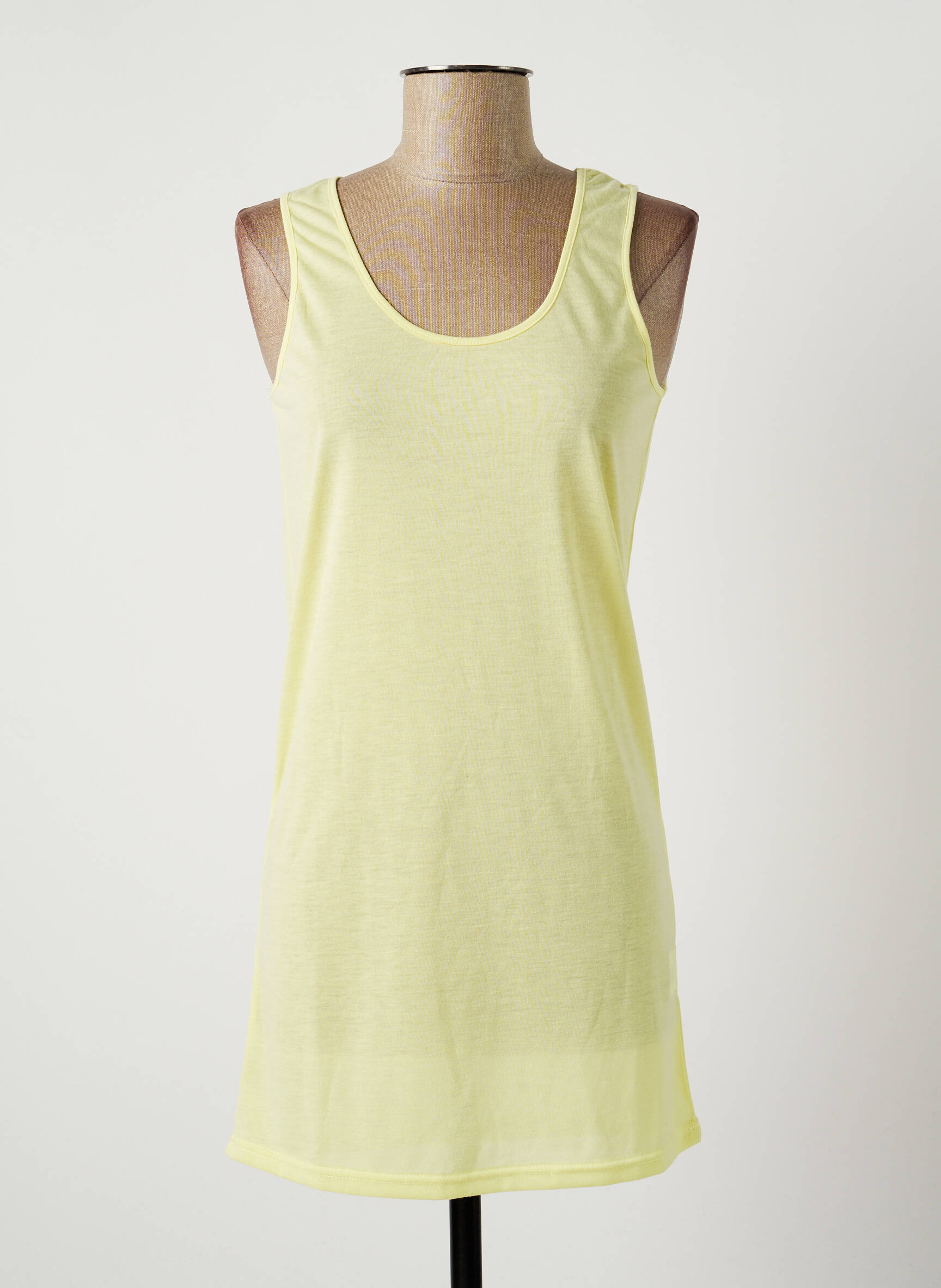 Ichi Tuniquesansmanche Femme couleur jaune