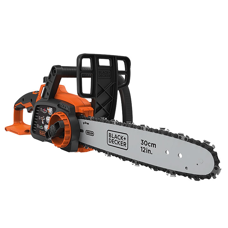 Motosierra inalámbrica Black & Decker GKC3630LB-XJ de 30 cm y 36 voltios (baterías y cargador no incluidos).