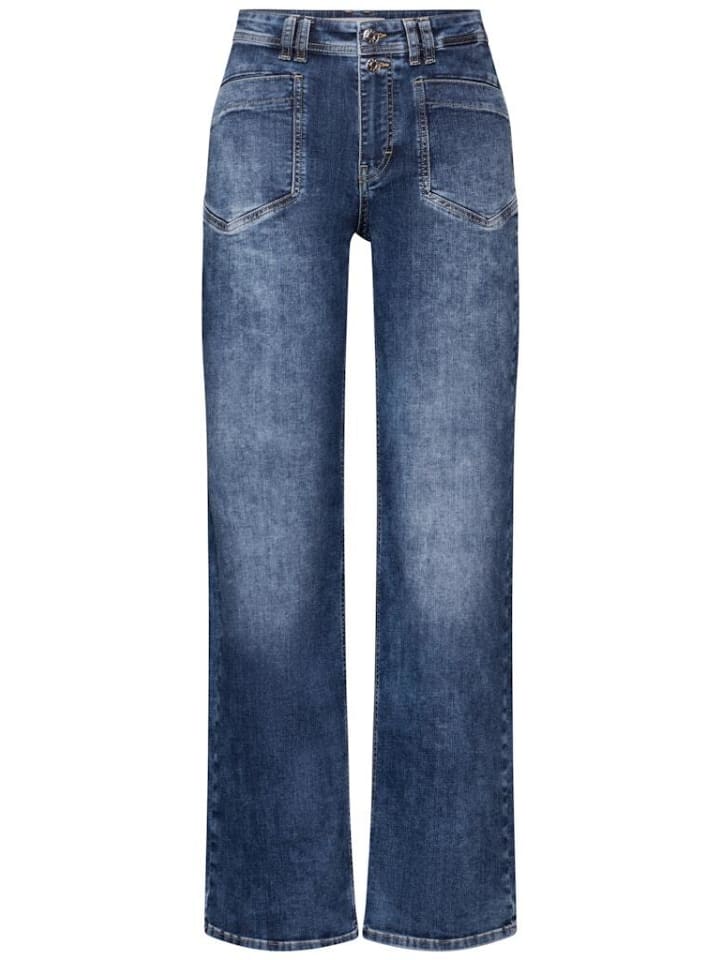 Street One Jeans in mid blue random wash günstig kaufen