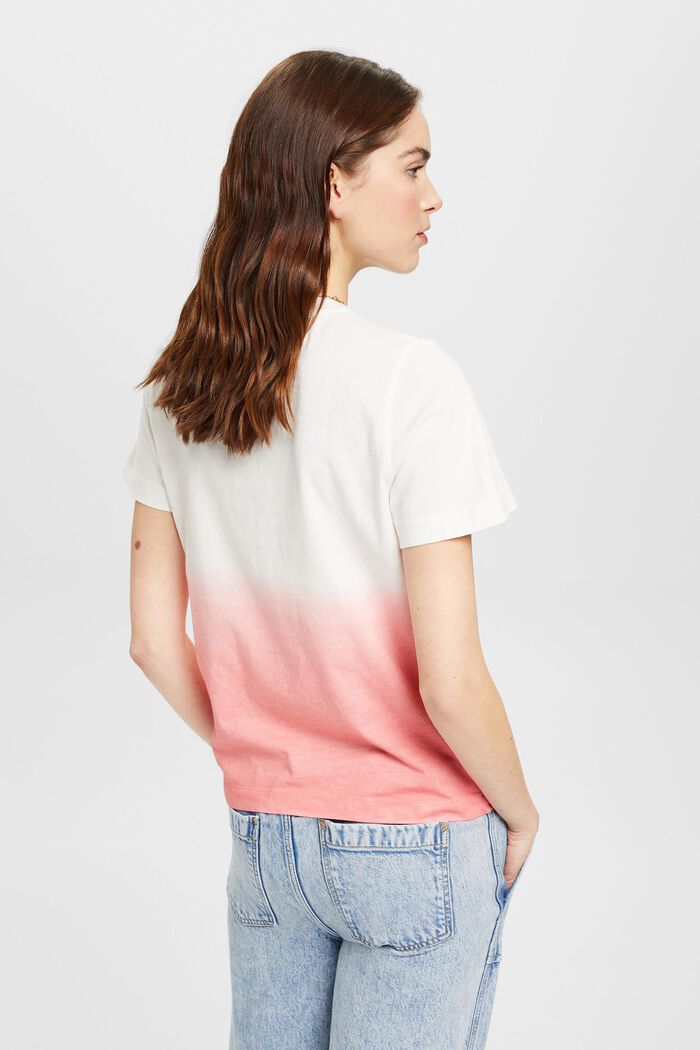 T-Shirt aus Baumwolle mit Farbverlauf