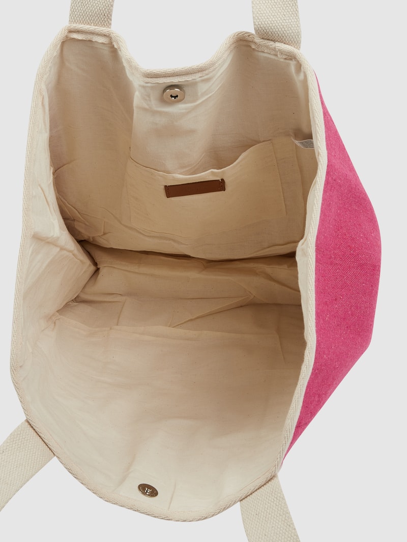 Shopper aus Canvas in pink
