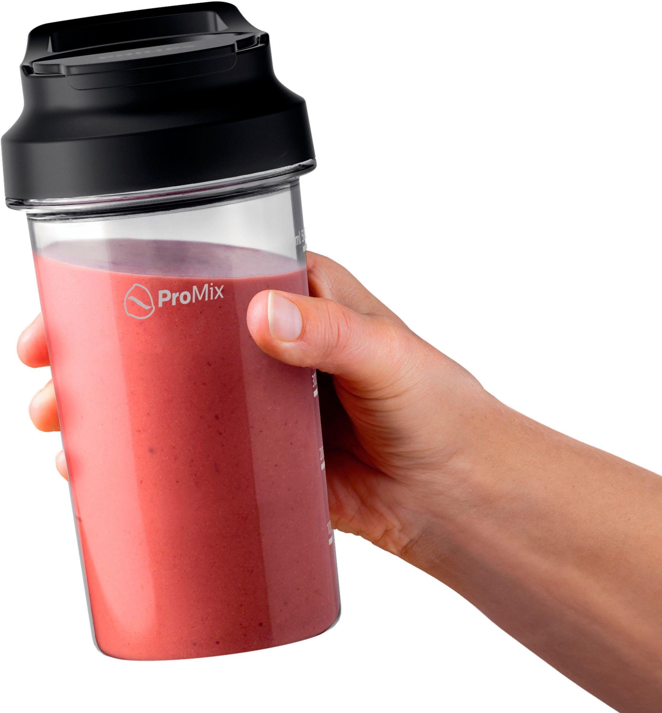 Philips Stabmixer HR2650/90 Viva, SpeedTouch, inkl. 2-in-1 Togo Trinkflasche & Mixbecher, 800 W