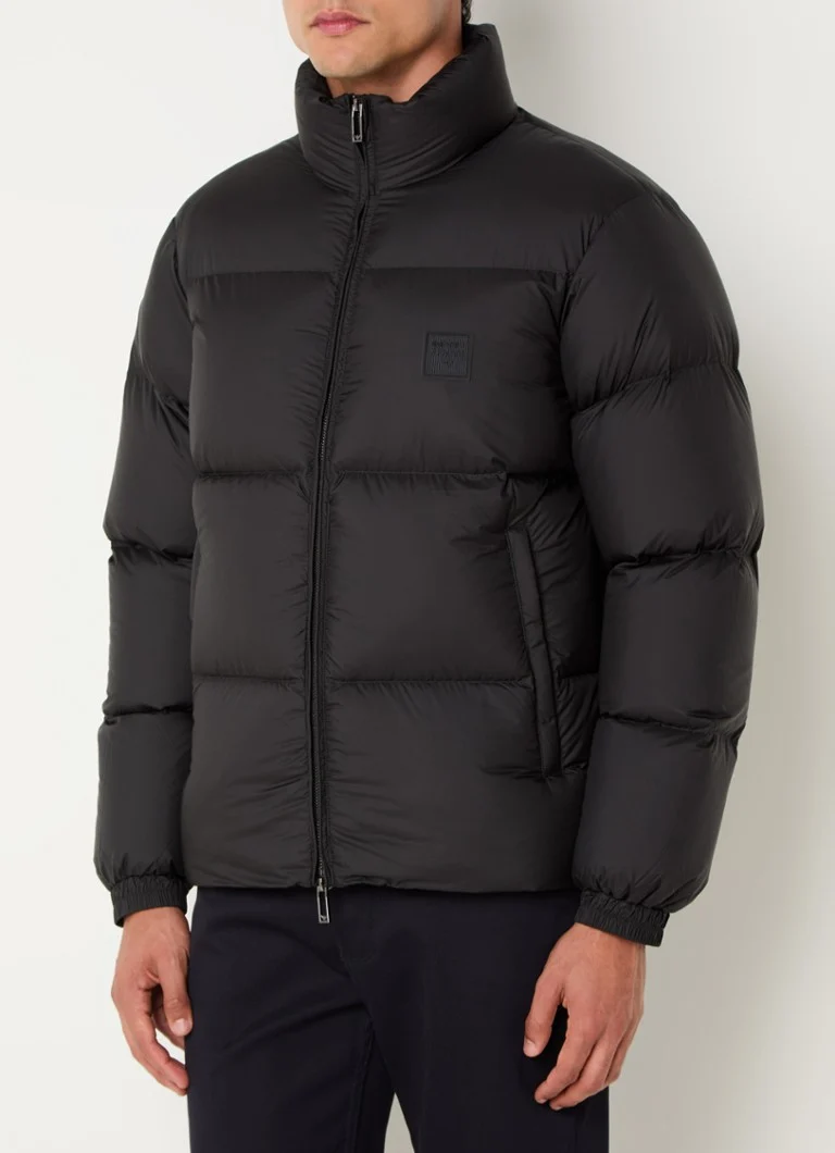 Jachetă Emporio Armani cu puf și logo