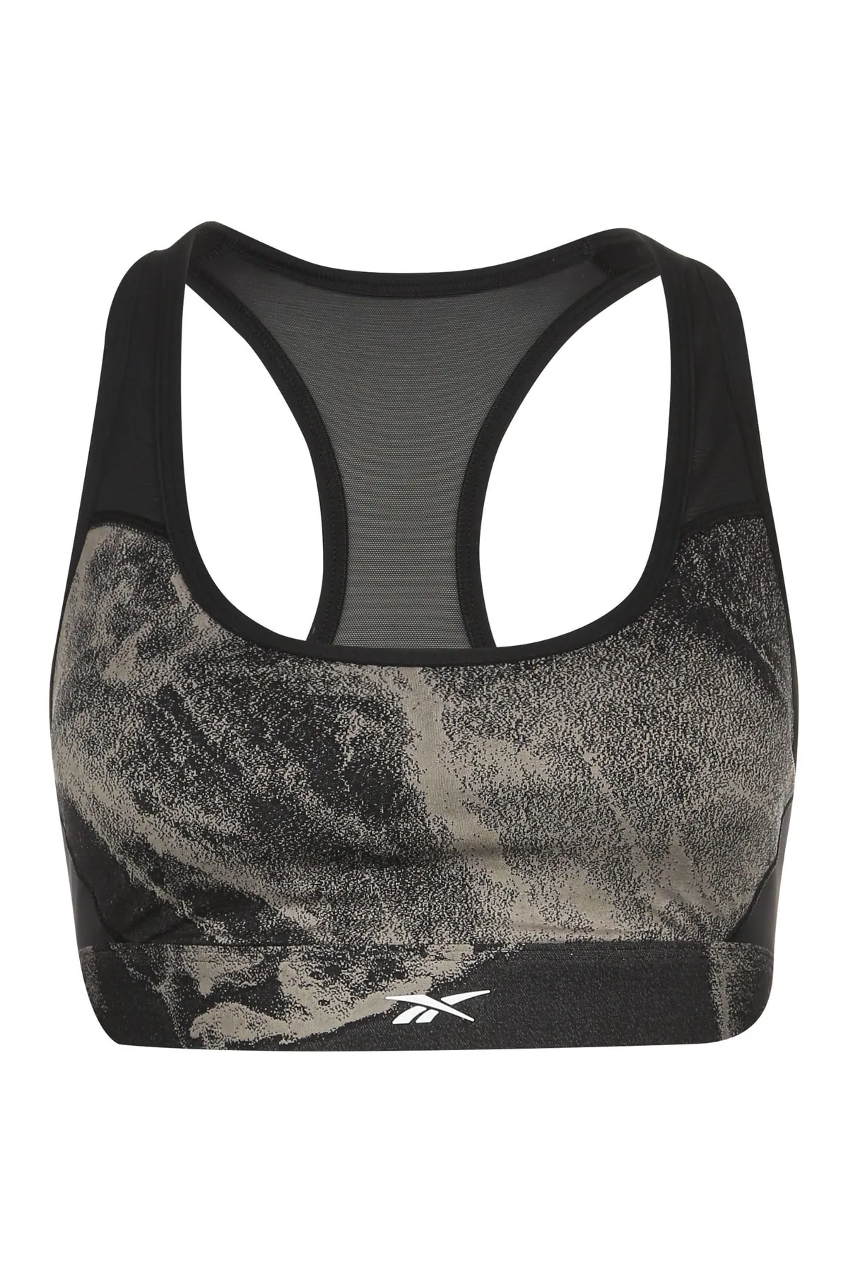 Reebok  Sport-BH - Schwarz - Strukturiert