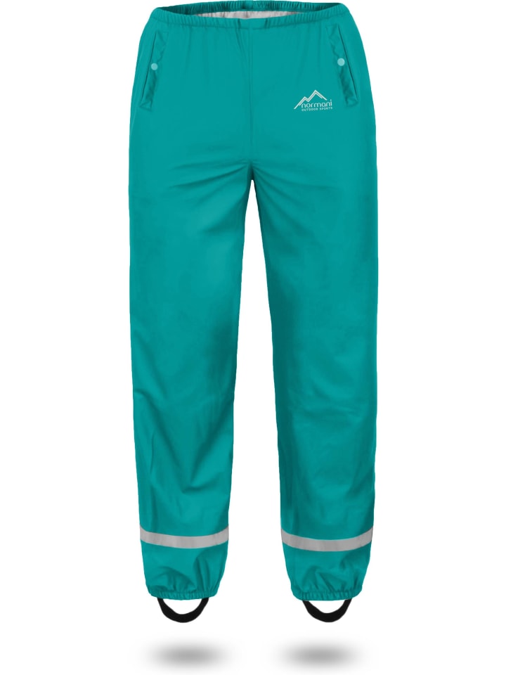 Normani Outdoor Sports Kinder Regenhose York in Petrol günstig kaufen
