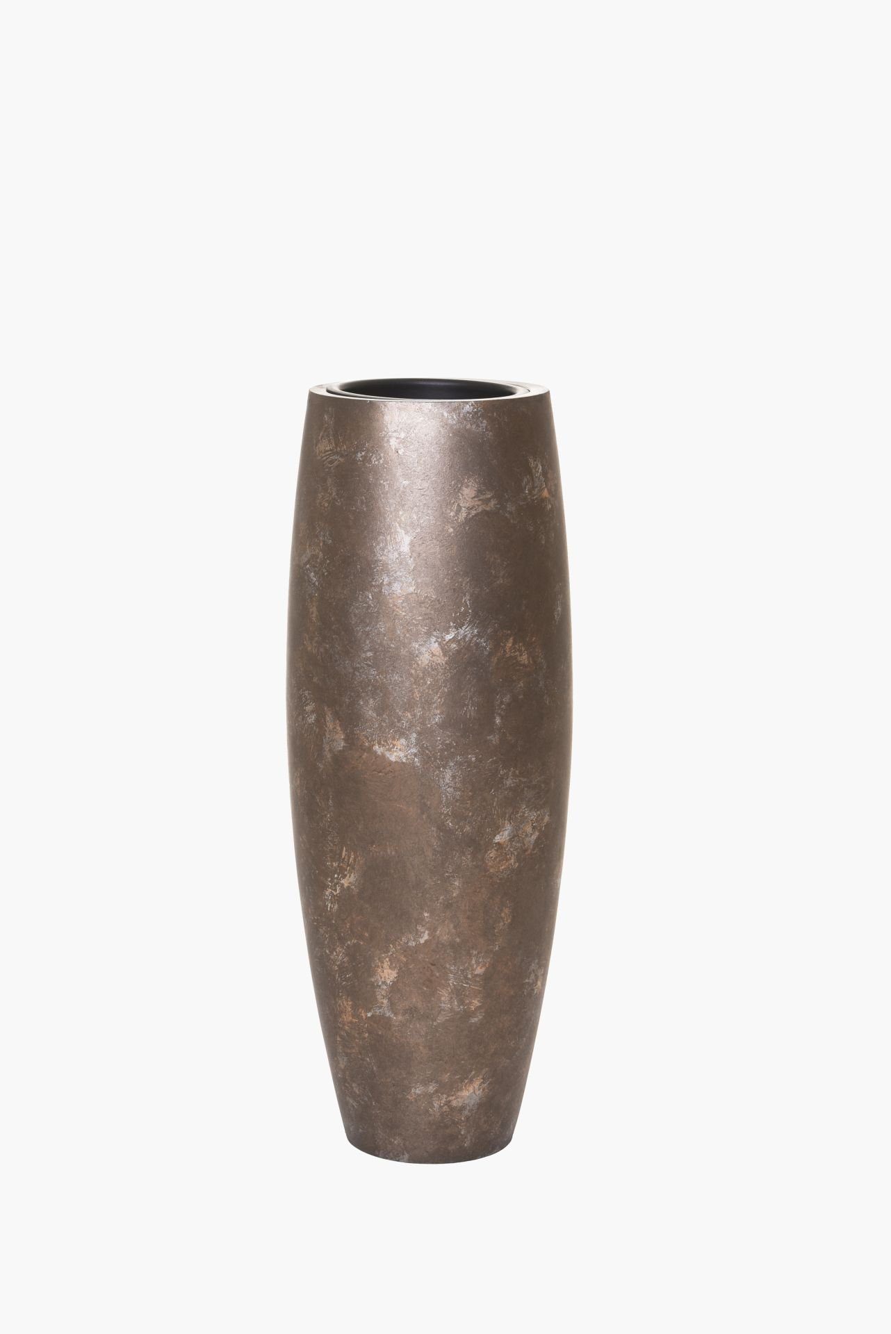VIVANNO Pflanzkübel Bodenvase Blumenkübel Fiberglas MAGNUM Quarzgrau
