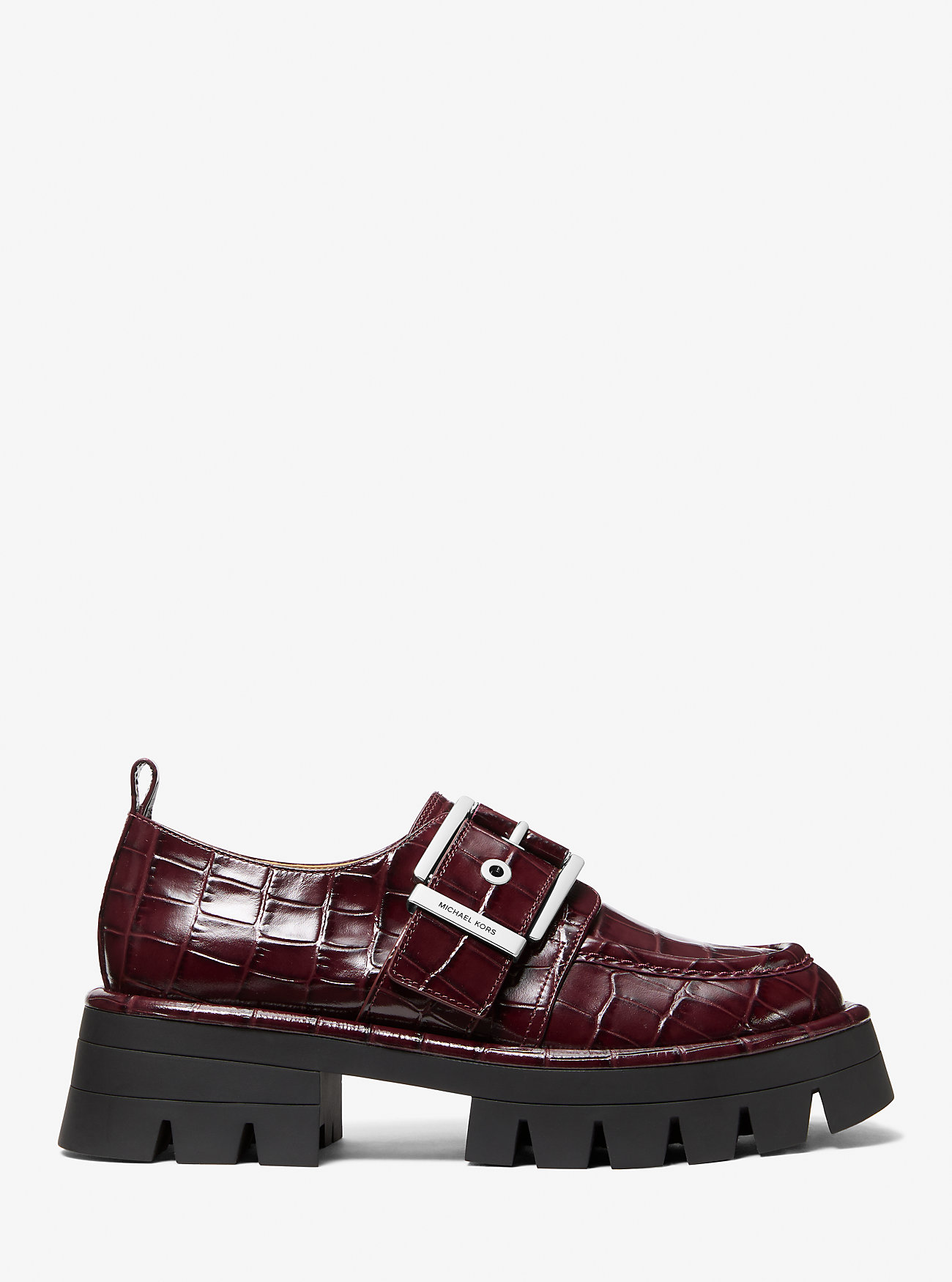 Colby Krokodillepreget Skinnloafer - OXBLOOD
