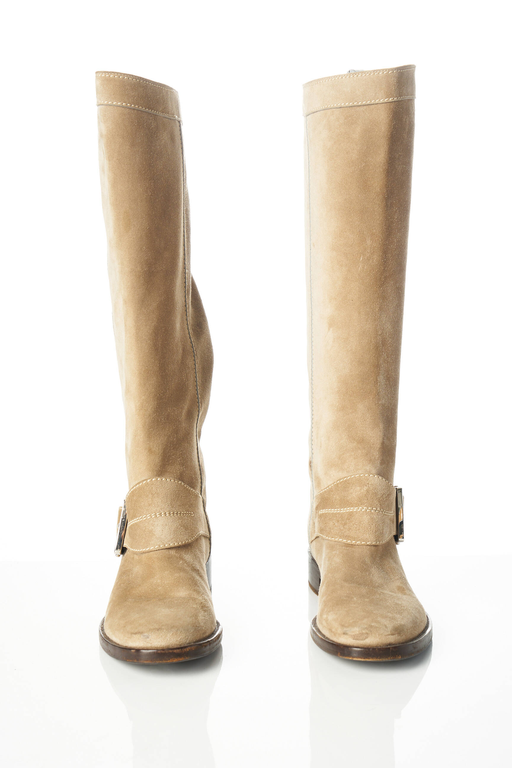 Sergio Rossi Bottes Femme couleur beige
