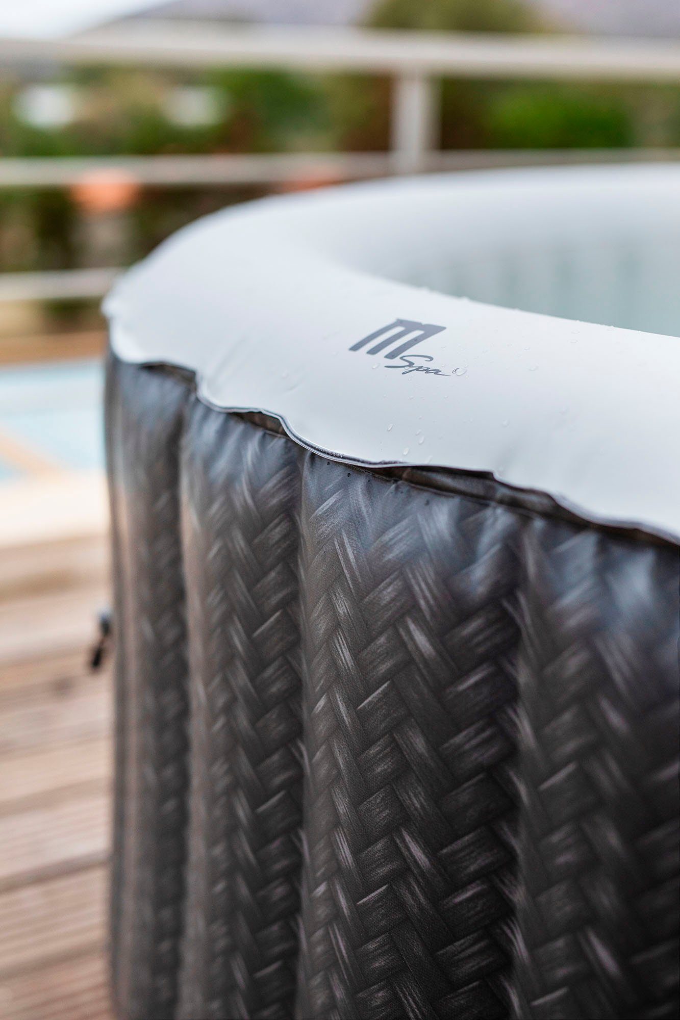 mSpa Whirlpool OTTOMAN, Ø: 204 cm, mit Abdeckplane und Fernbedienung