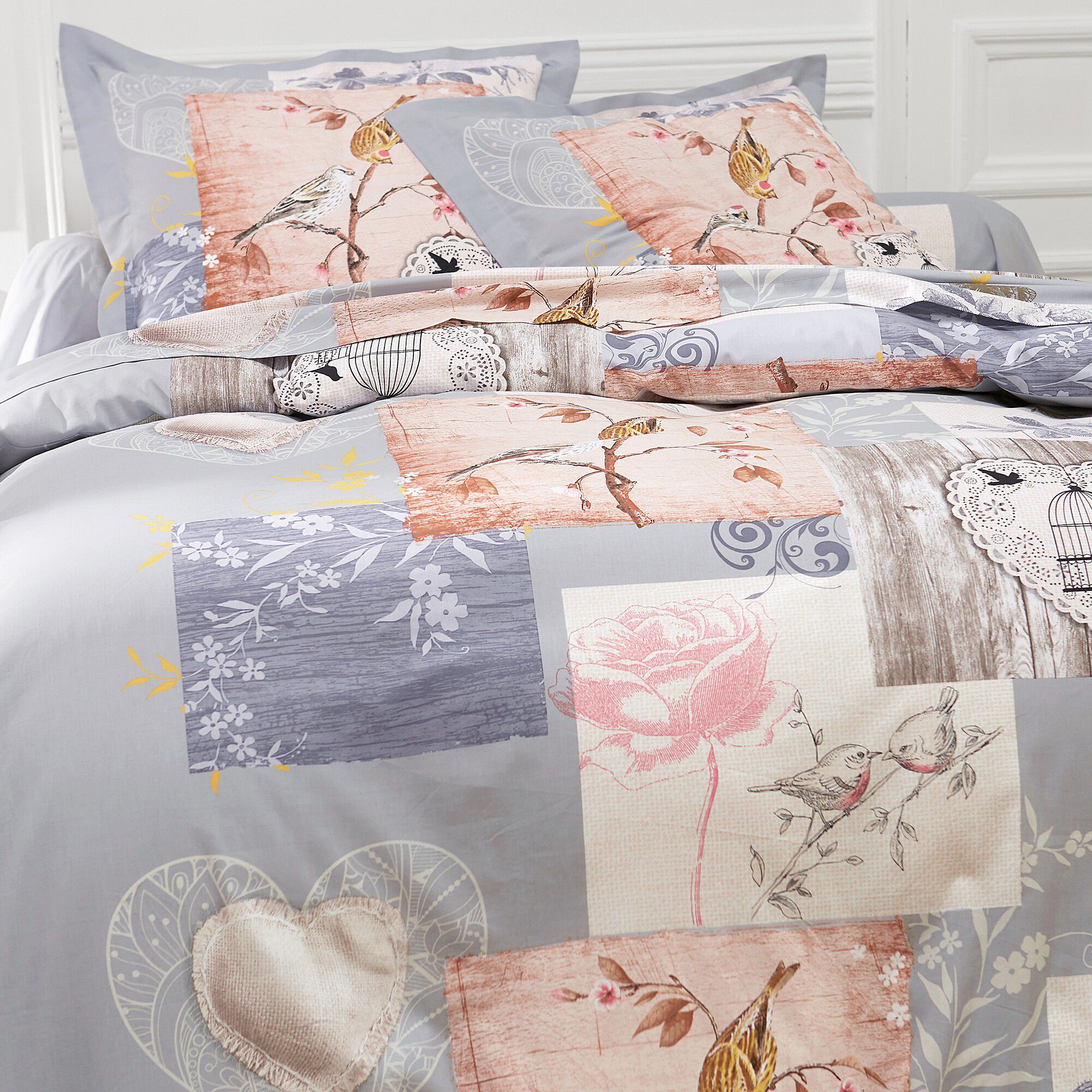 Linge de lit Agathe imprimé