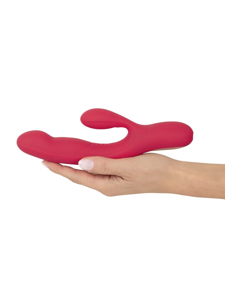Sweet Smile Rabbitvibrator Thumping Rabbit Vibrator in rot günstig kaufen 21,2 cm