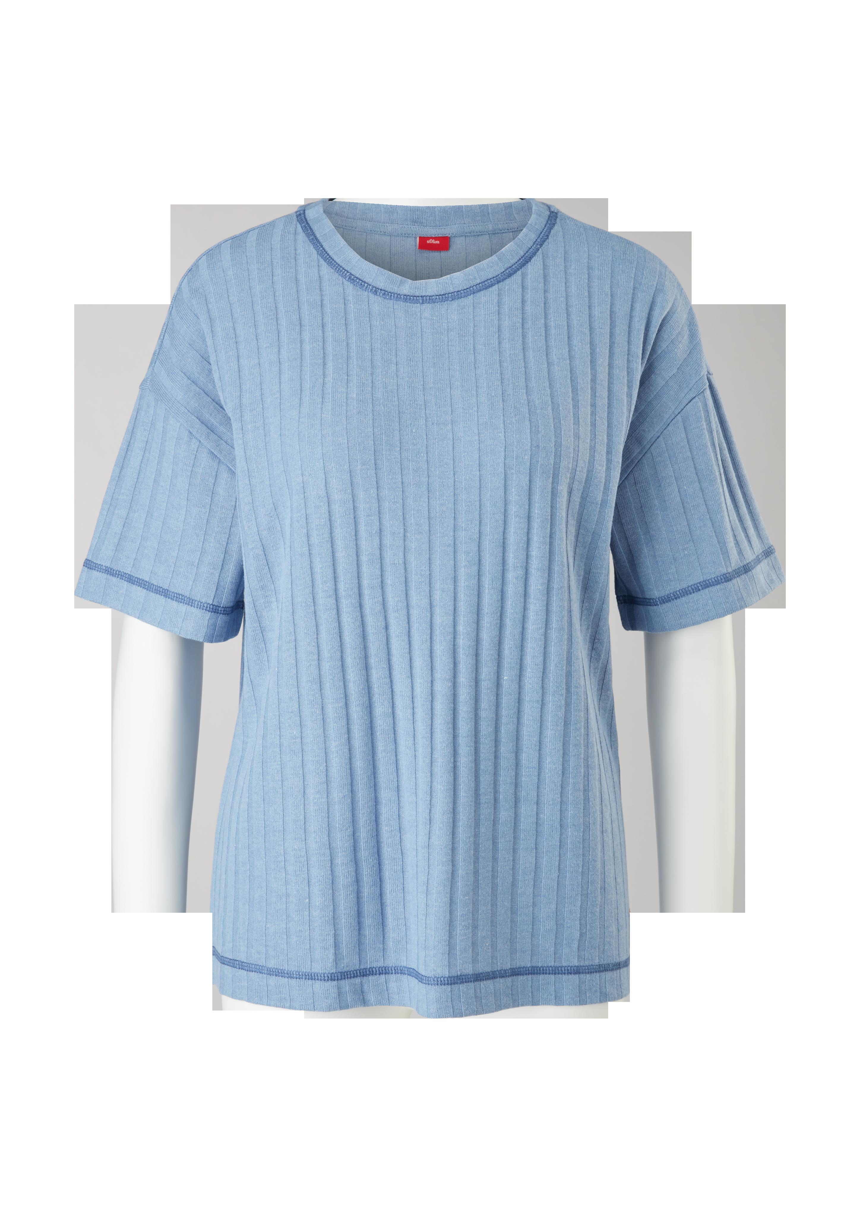 Pyjamaoberteil aus Rippware  6007046-5344