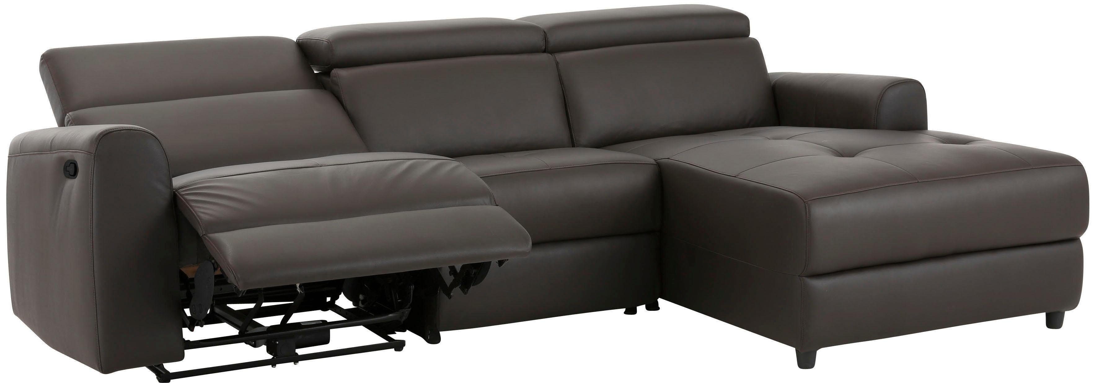 Home affaire Ecksofa Sentrano, auch mit elektrischer Funktion mit USB-Anschluß, in 4 Bezugsvarianten