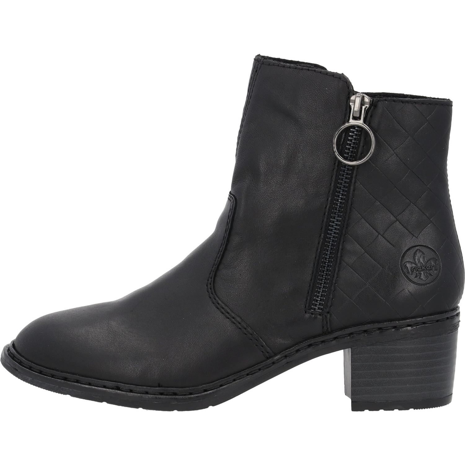 Rieker 70150, Stiefeletten, Damen, schwarz/schwarz