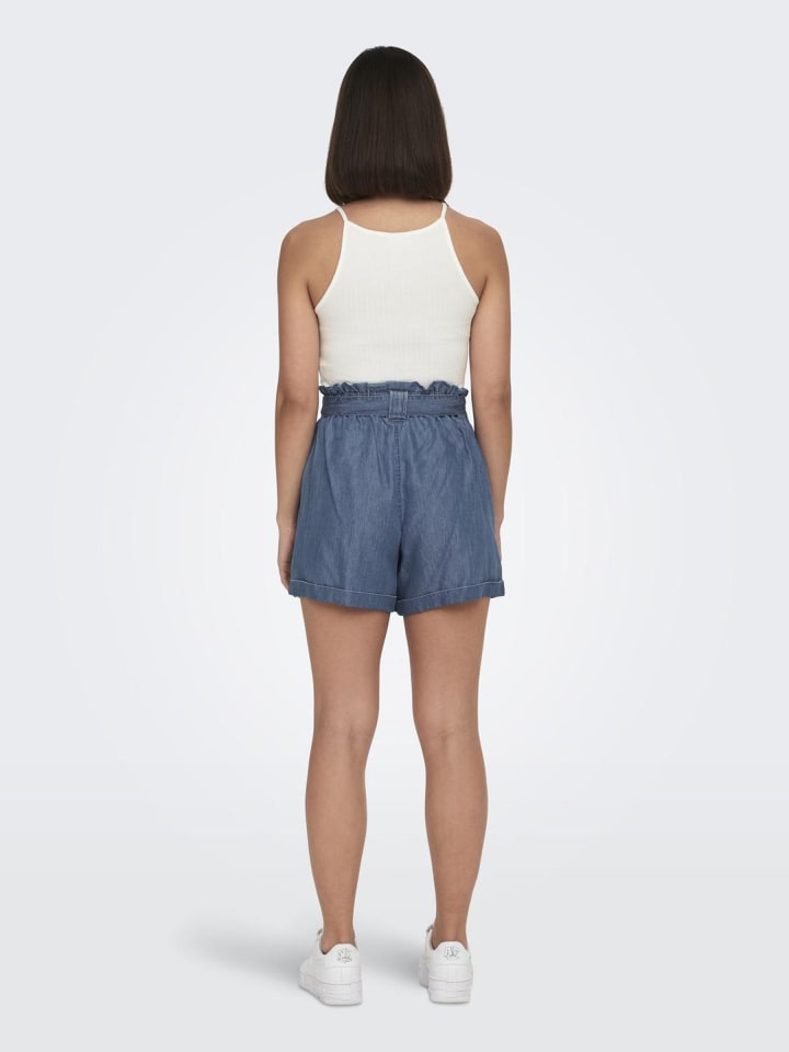 ONLY Shorts Bermudas Jeans-Shorts Seitentaschen Gürtel in Blau-3 günstig kaufen XS