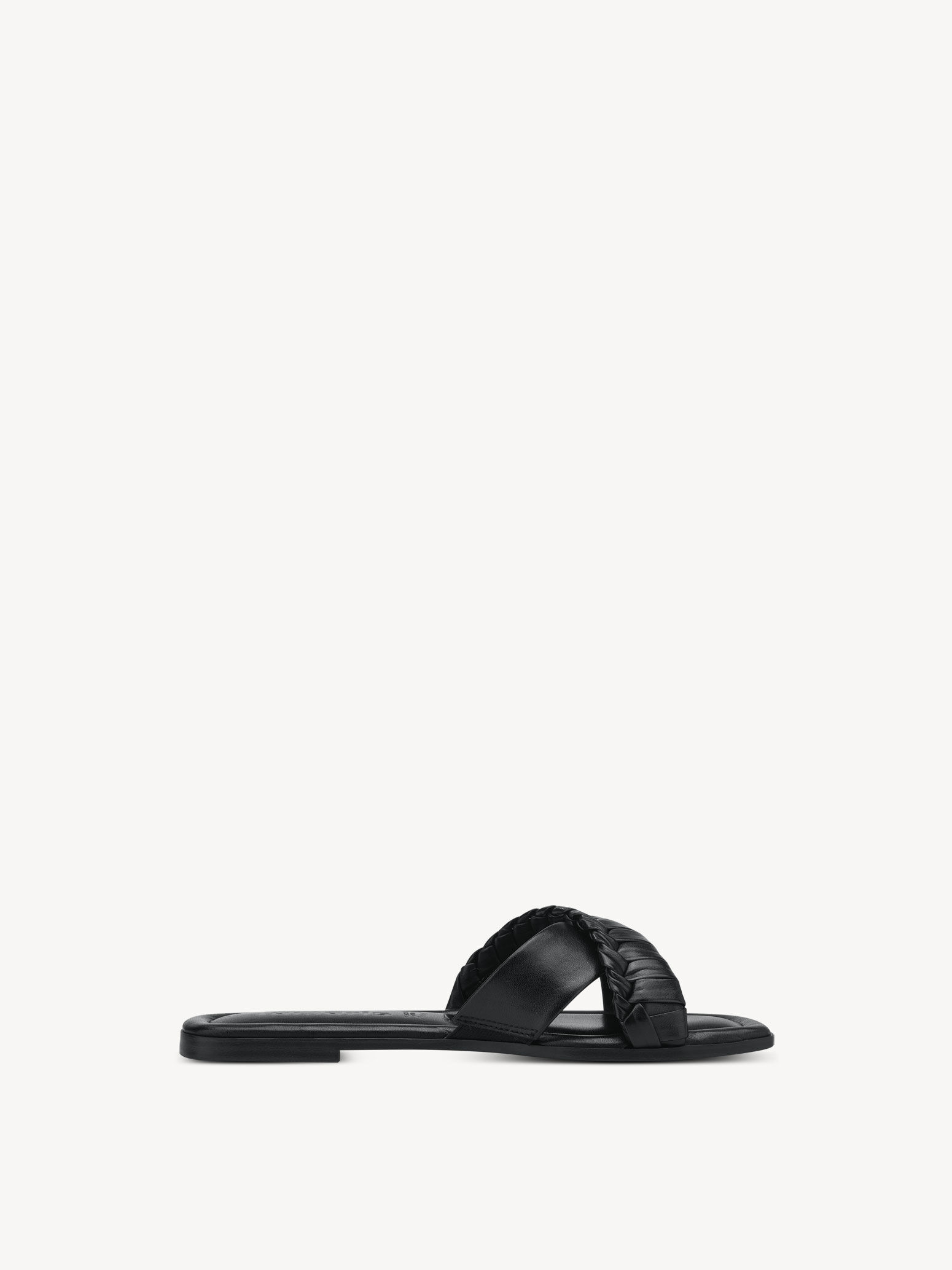Mule en cuir - noir