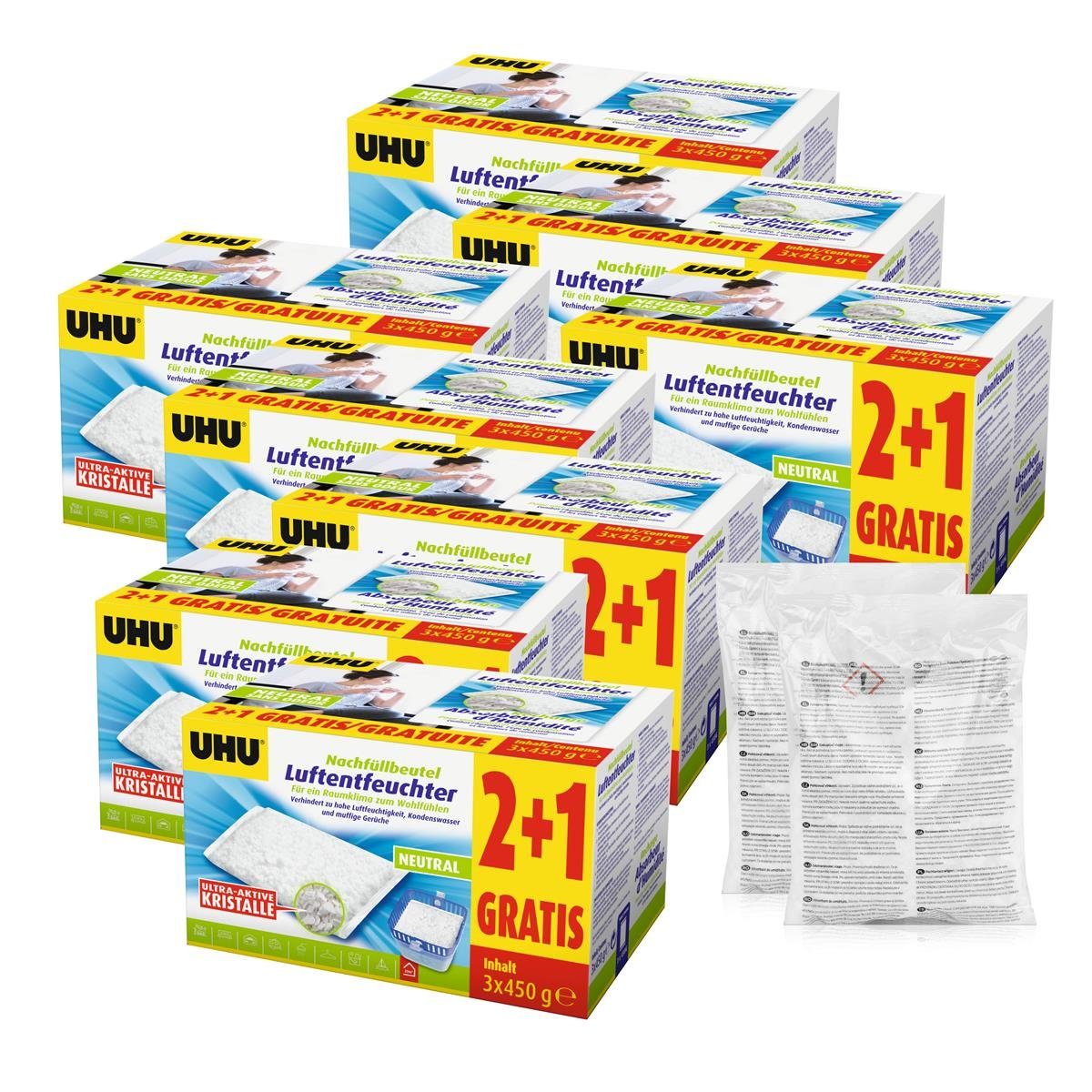 UHU Luftentfeuchter UHU original Luftentfeuchter Nachfüllbeutel 450g Duftneutral (26er Pac