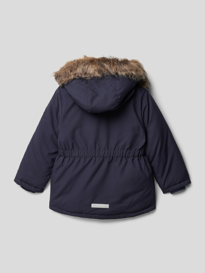 Parka mit Druckknopftaschen Modell 'Marlin' in blau