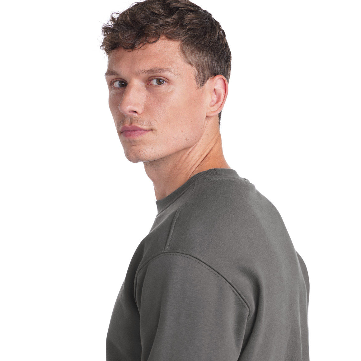 Herren Sweatshirt mit Rundhalsausschnitt
