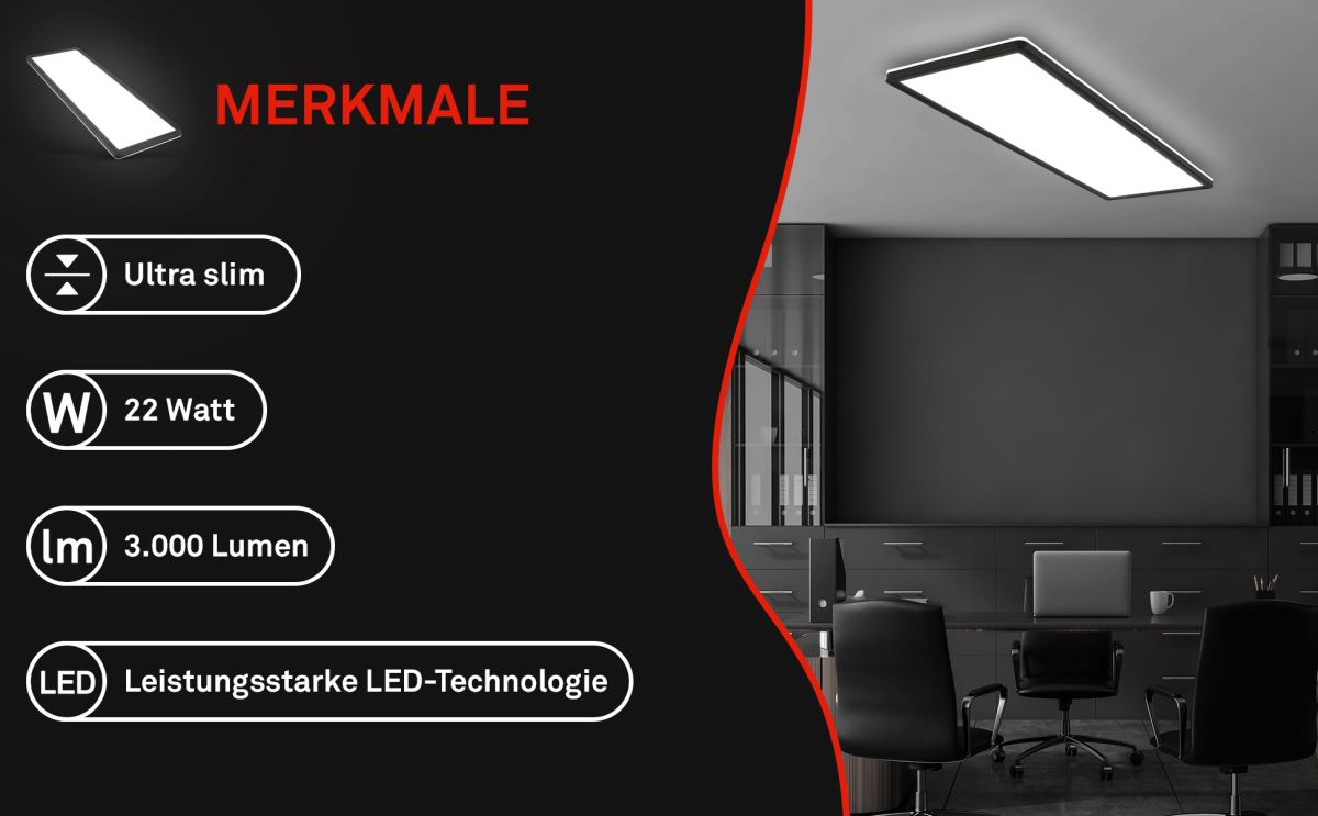 Briloner LED Deckenlampe Slim