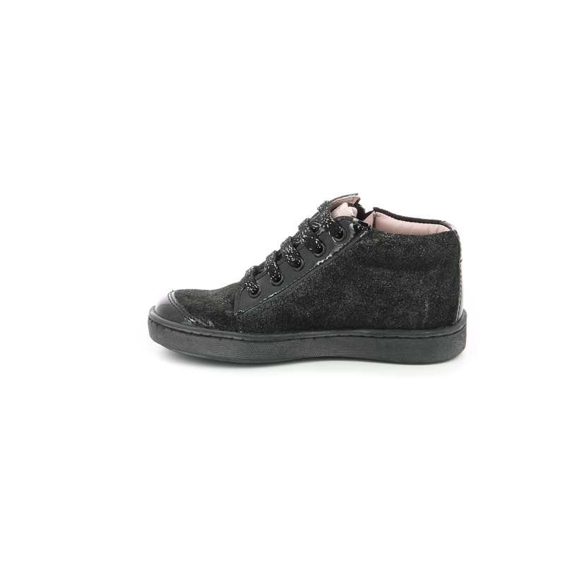 Sneakers hautes cuir croute cuir Souzi
