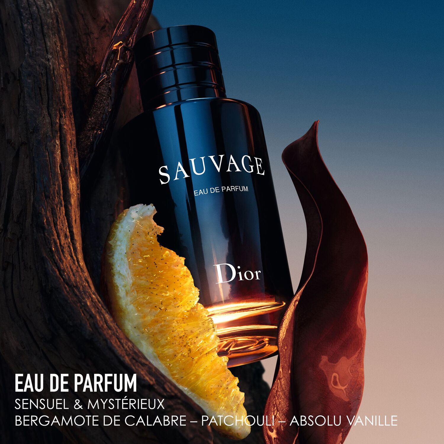 Dior Prêt à offrir Sauvage Eau de Parfum Notes hespéridées et vanillées