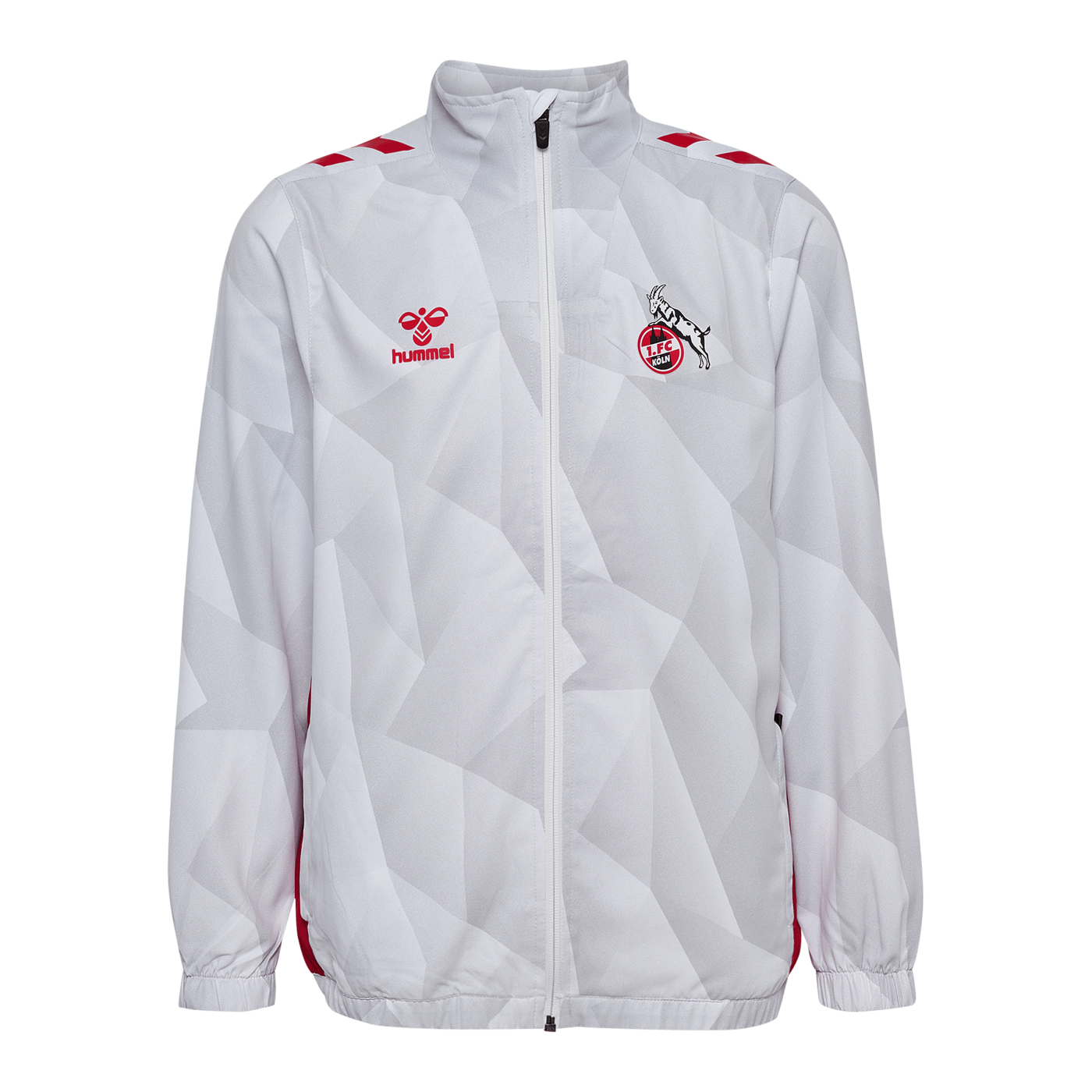 Hummel 1. FC Köln Prematch Jacke 2024/2025 Kids Weiss F9402