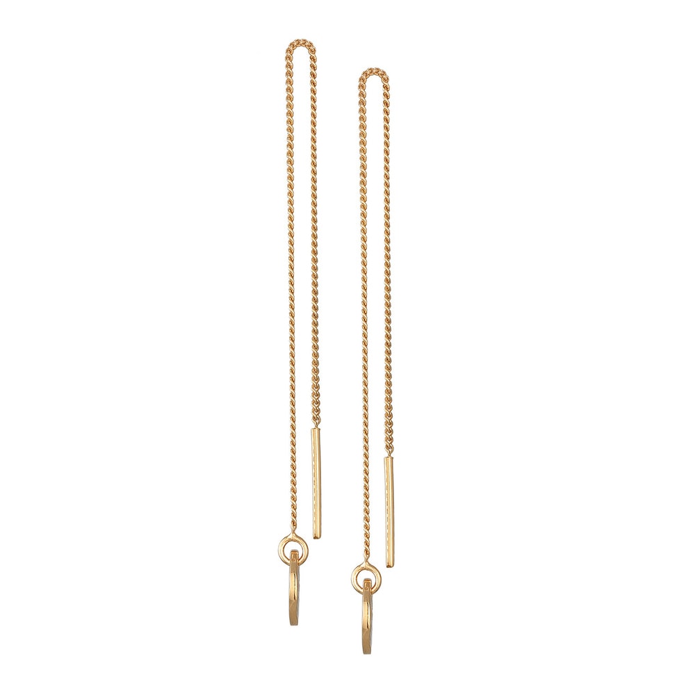 Elli Elli Boucles d'Oreilles Femmes Traversante plaquette pendentif en argent sterling Boucles d'oreilles