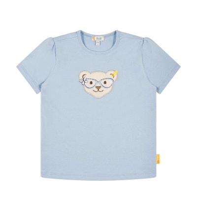 T-Shirt kurzarm, hellblau für Mädchen