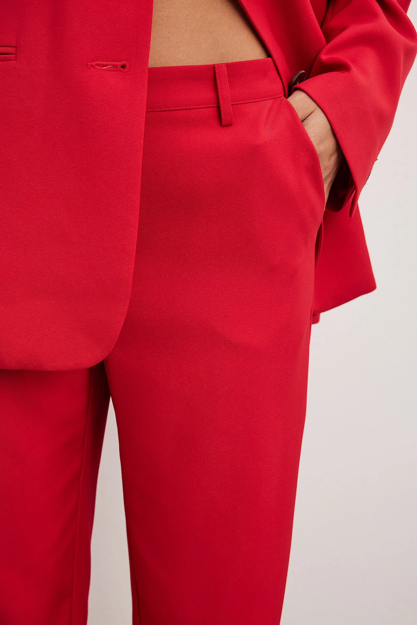 Anzughose mit mittelhoher Taille