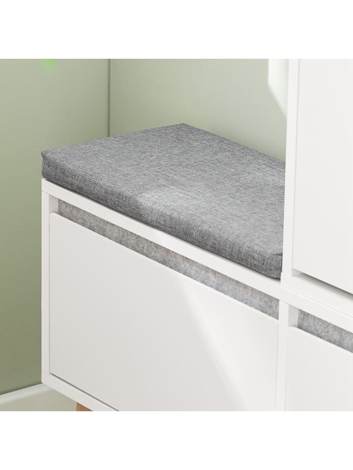 SoBuy Schuhkipper in Weiß - (B) (92-124) x (H)115 x (T)24cm günstig kaufen onesize