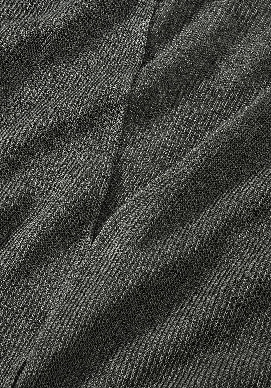 Strickjacke aus reinem Bio-Leinen