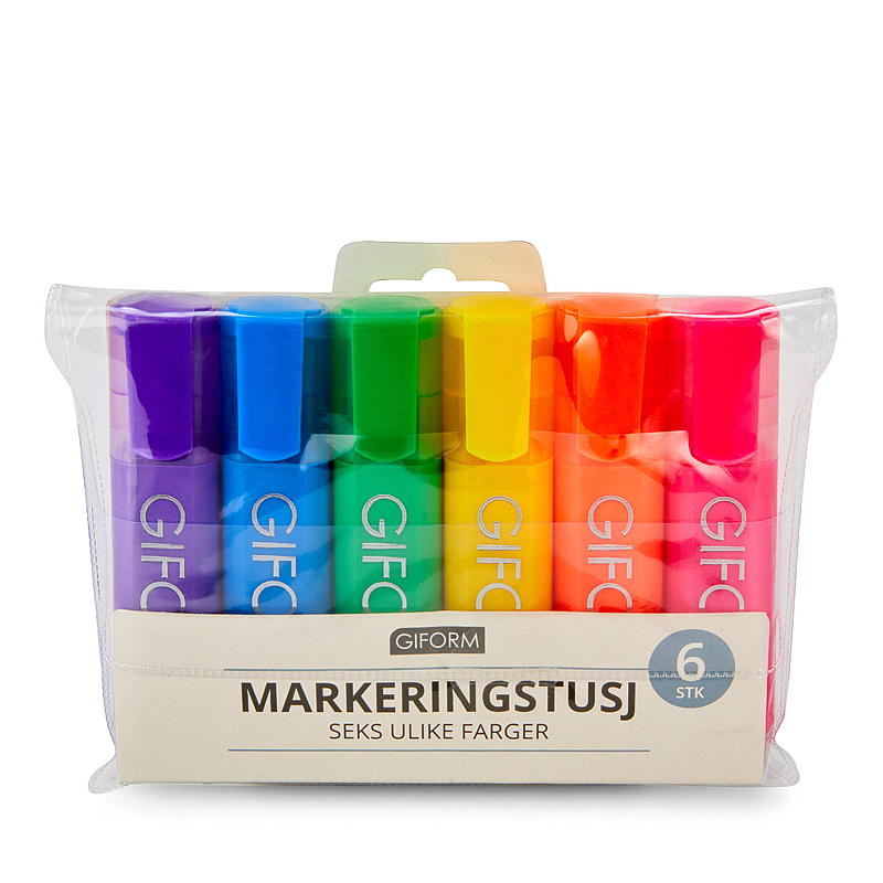 Giform Markeringstusj 6-pk