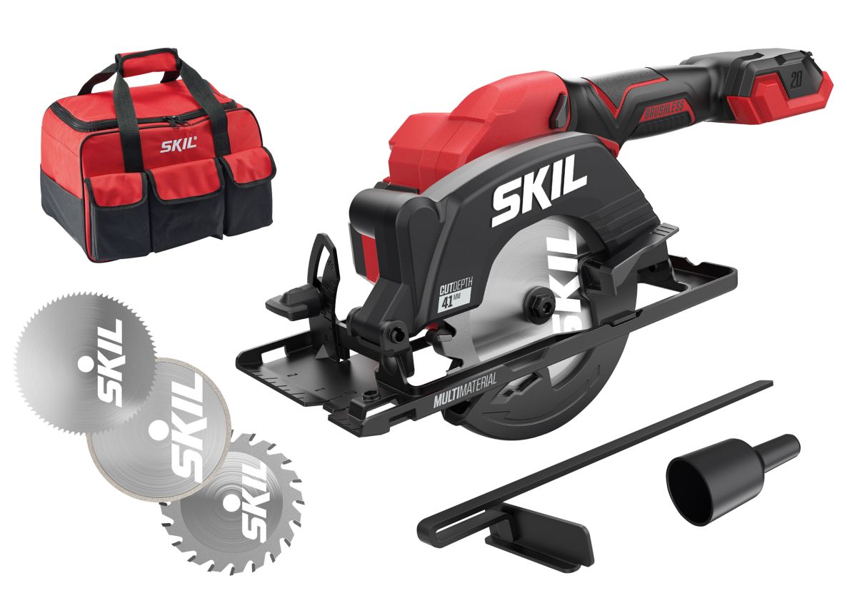 SKIL SW1E3540FA Kreissäge 20V 41mm Kompakt bürstenlos (ohne Akkus und Ladegerät in Tasche)