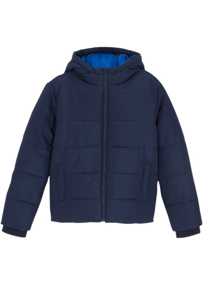Jungen Winterjacke mit sportlichen Tapes