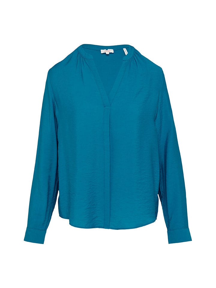 comma Bluse in Blau günstig kaufen