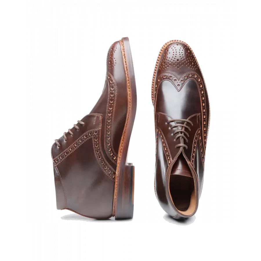Heinrich Dinkelacker - Stiefeletten LUZERN FULL-BROGUE C Cordovan - braun