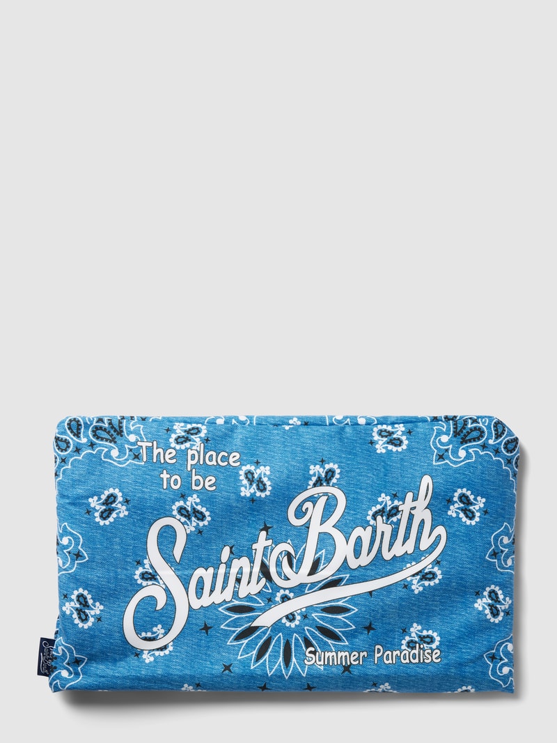 Strandtuch mit Allover-Muster Modell 'AIDAN' in blau