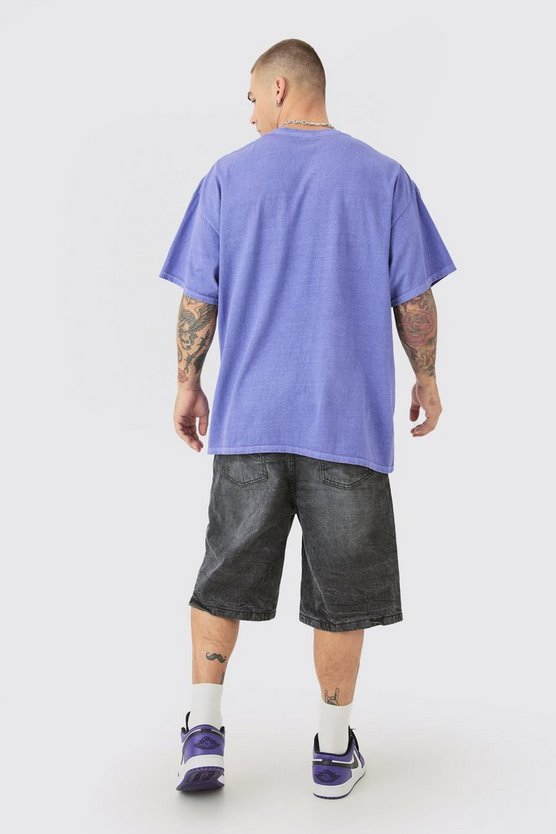 Oversize T-Shirt mit lizenziertem Joker Anime Print