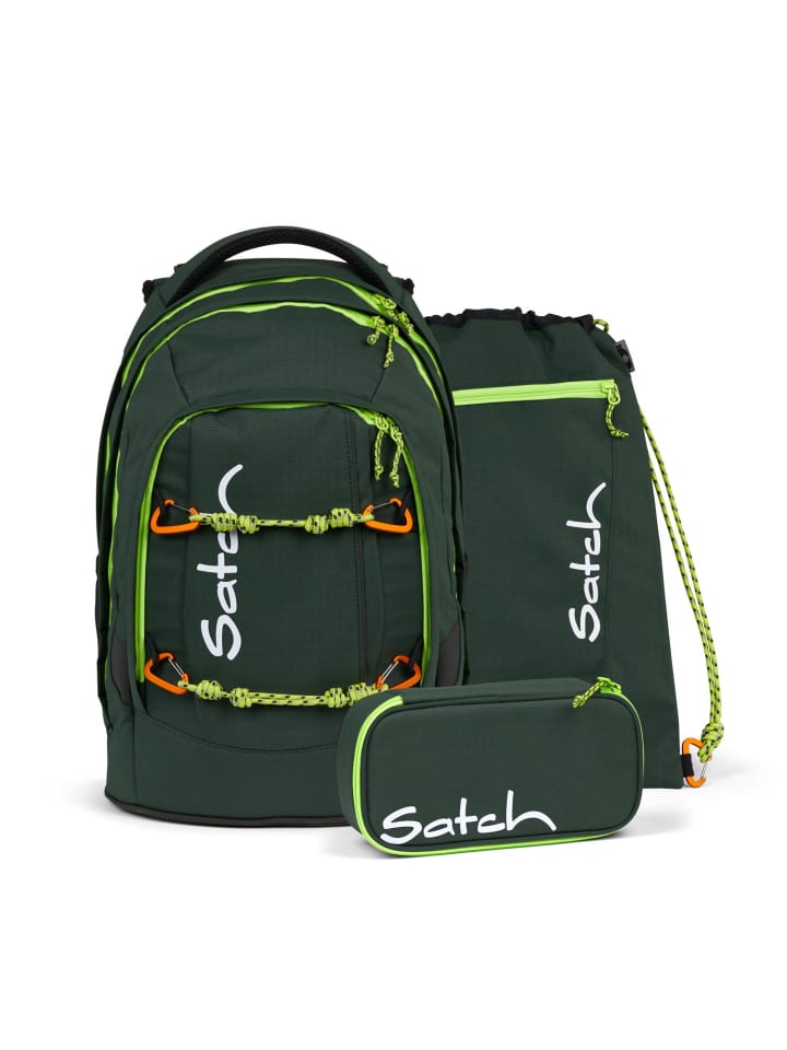 Satch Satch pack Schulrucksack Set Green Explorer günstig kaufen onesize