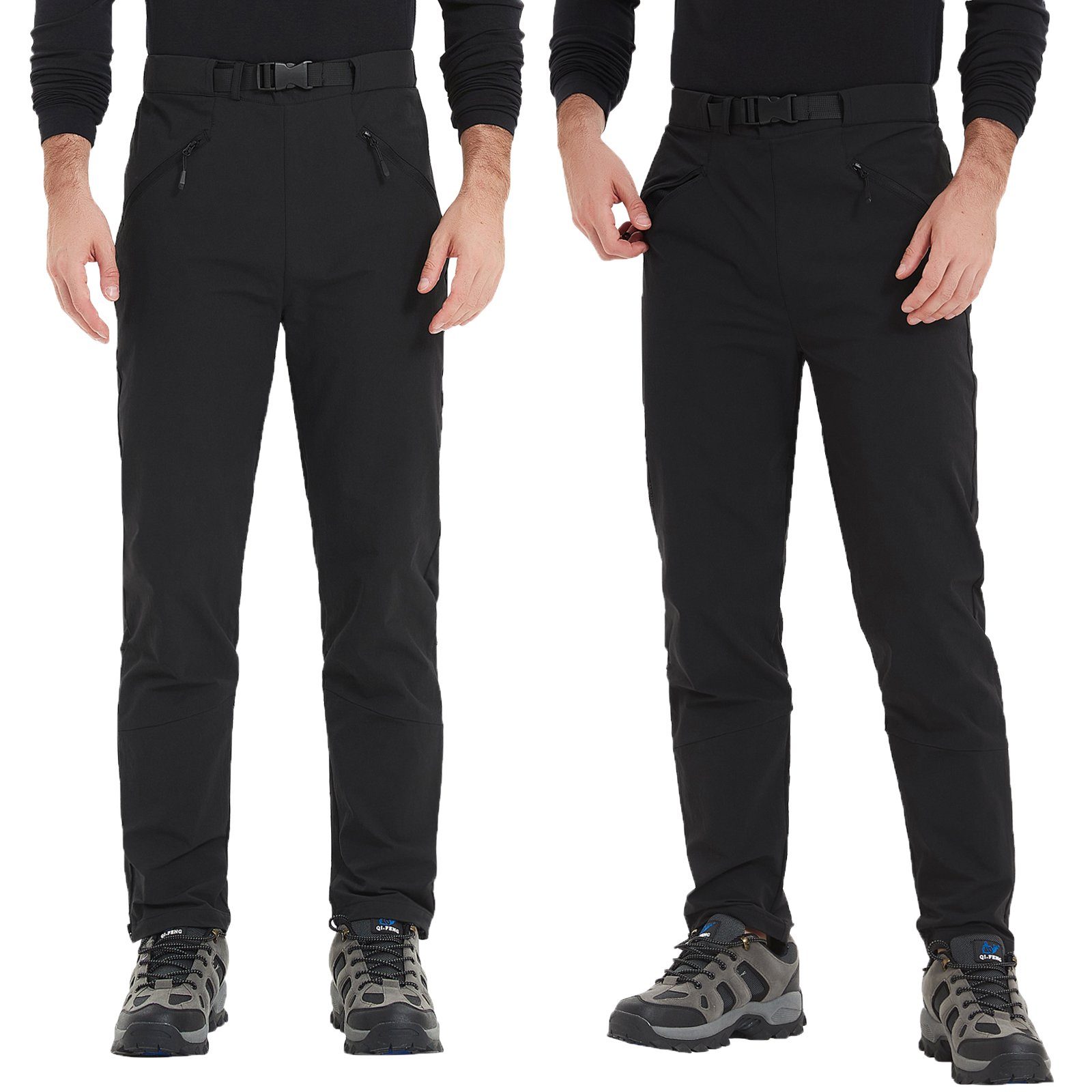 MEETYOO Fahrradhose Herren Lang Fahrradhose Radlerhose Radunterhose Wanderhose Laufhose (Sporthose Trainingshose, Outdoorhose, Trekkinghose, Softshellhose, Fahrradhose) Schnelltrocknende, MTB Hose, Cargohose