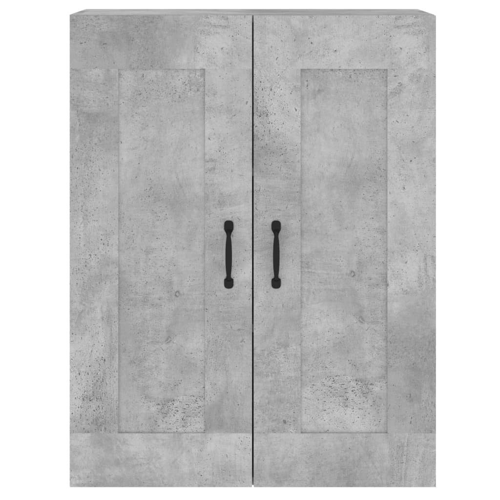 vidaXL Sideboard Wandschränke 2 Stk. Betongrau Holzwerkstoff (2 St)