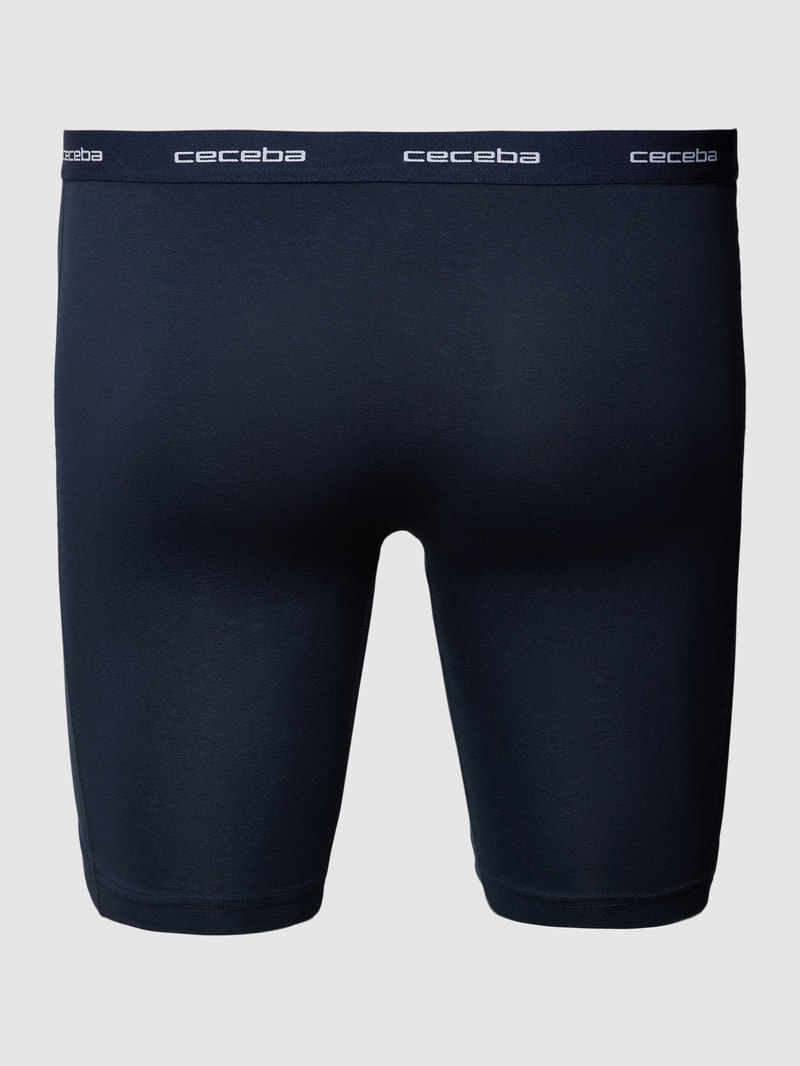 PLUS SIZE Trunks im 2er-Pack mit elastischem Bund Modell 'MONZA' in dunkelblau