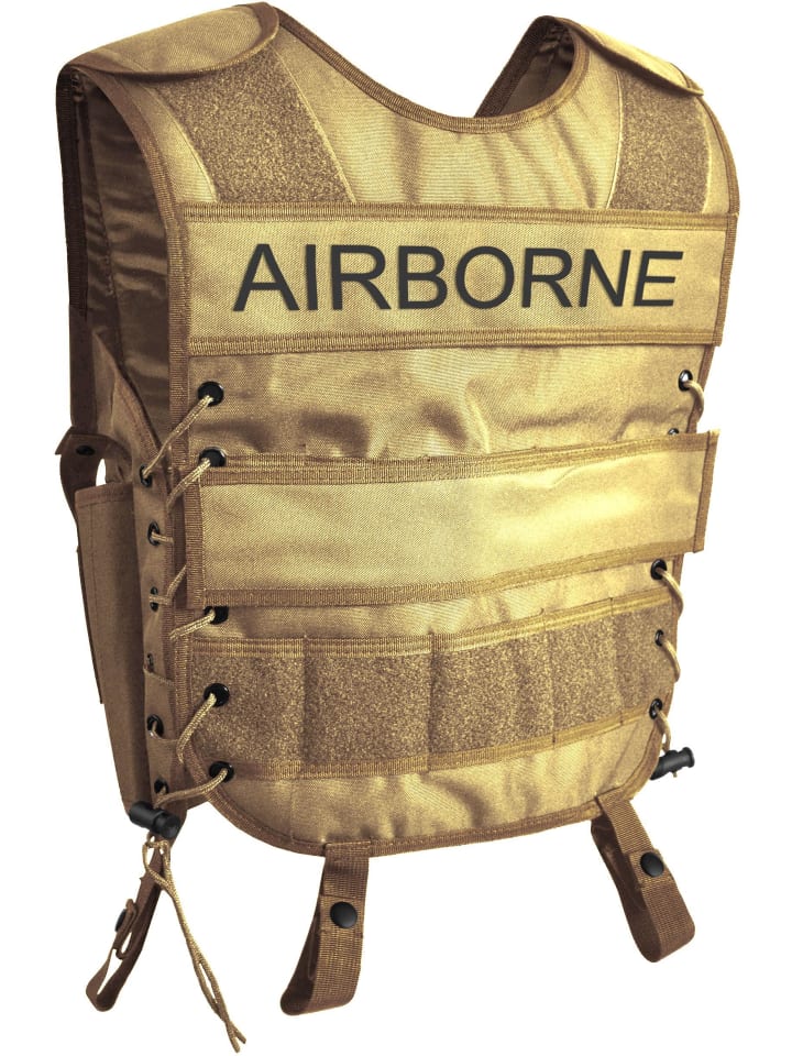 Normani Outdoor Sports Weste mit abnehmbarem Klett-Patch Tac Charge-V in AIRBORNE günstig kaufen