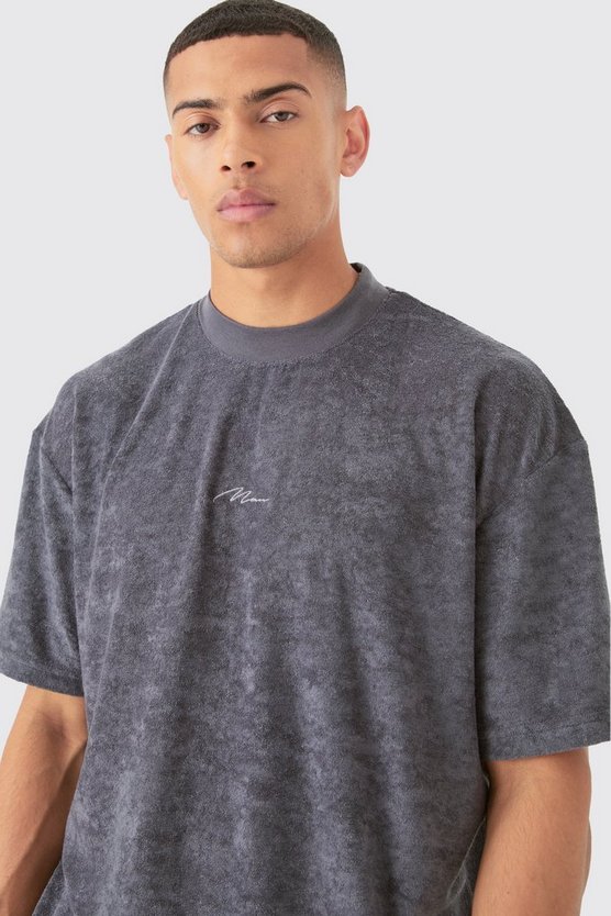 Oversize Frottee Man Signature T-Shirt