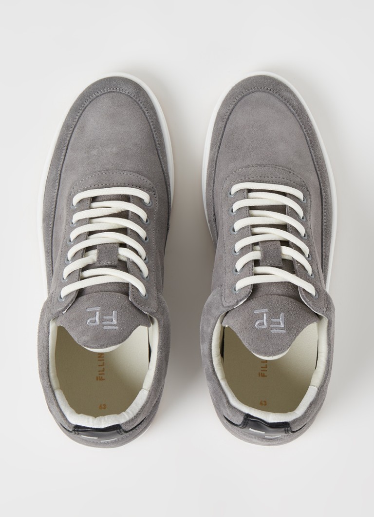 Niskie buty sportowe Filling Pieces Ripple ze zamszu ze skórzanymi detalami.