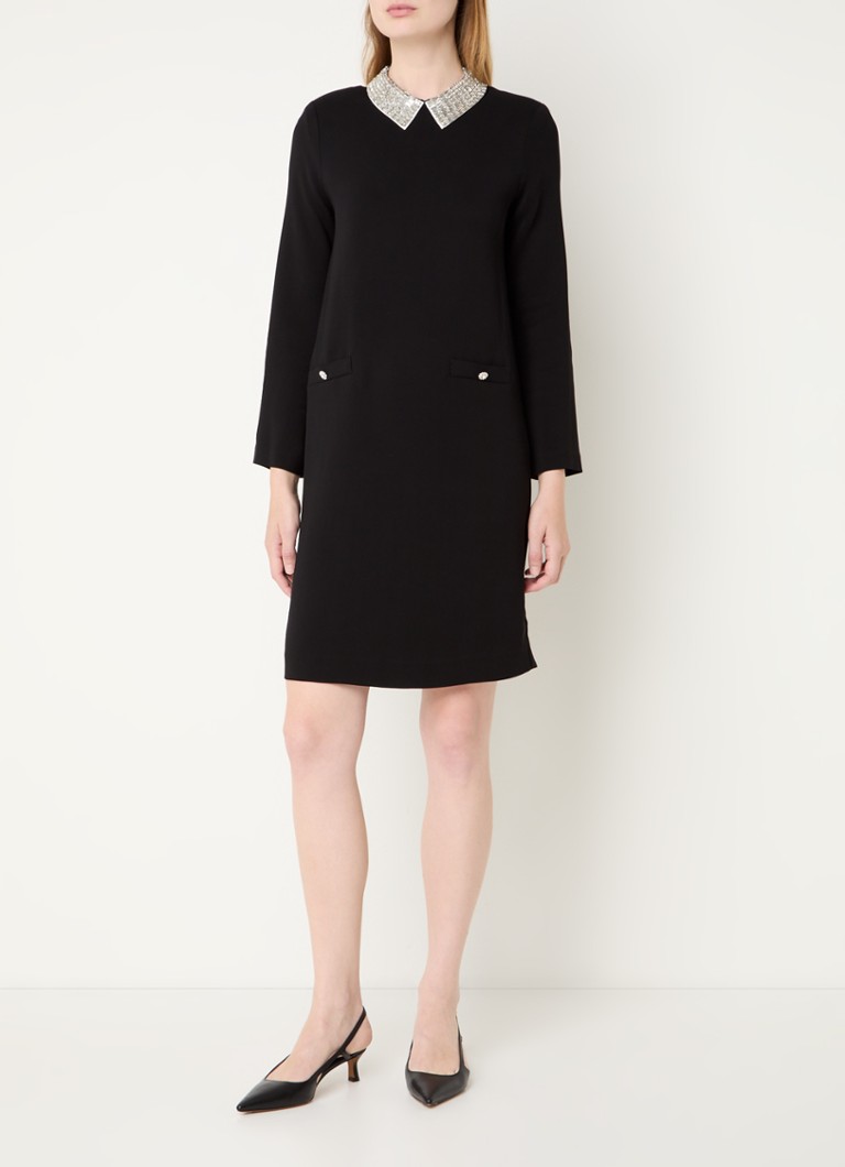 Minivestido Sylvine de Gerard Darel con bolsillos ribeteados y pedrería.