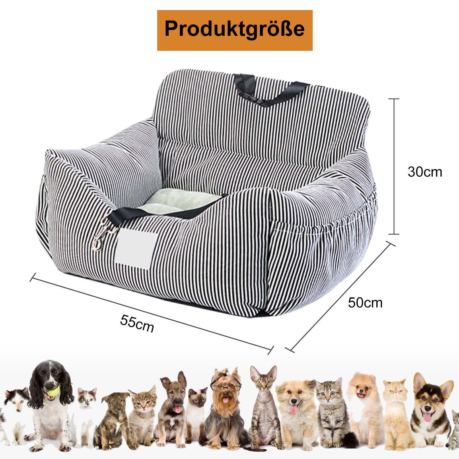CALIYO Hunde-Autositz Hundesitz, Autositz für Hunde, Haustier-Autositz, geeignet für alle Arten von Autos, multifunktionales Hundebett
